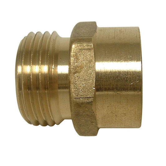 Hannay 99 50.0004 | 1" Fnst X 1" Fipt Brass Adaptor | Durable Brass Construction, Threaded Connections – Reliable Hose Reel Part