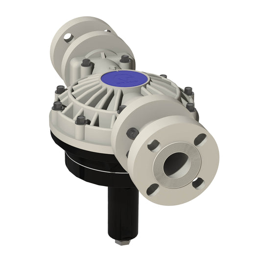 GRACO 1.5 in. (38.1 mm) i-Series Polypropylene Pulsation Dampener with PP Seats and PS Diaphragm (Part No. 26D886)