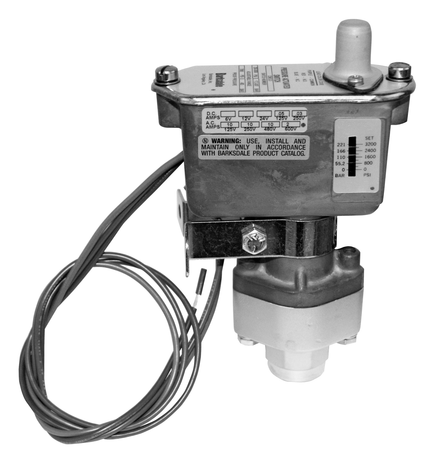 GRACO High, Low Adjustable Pressure Switch, Single Post (Part No. 115124)