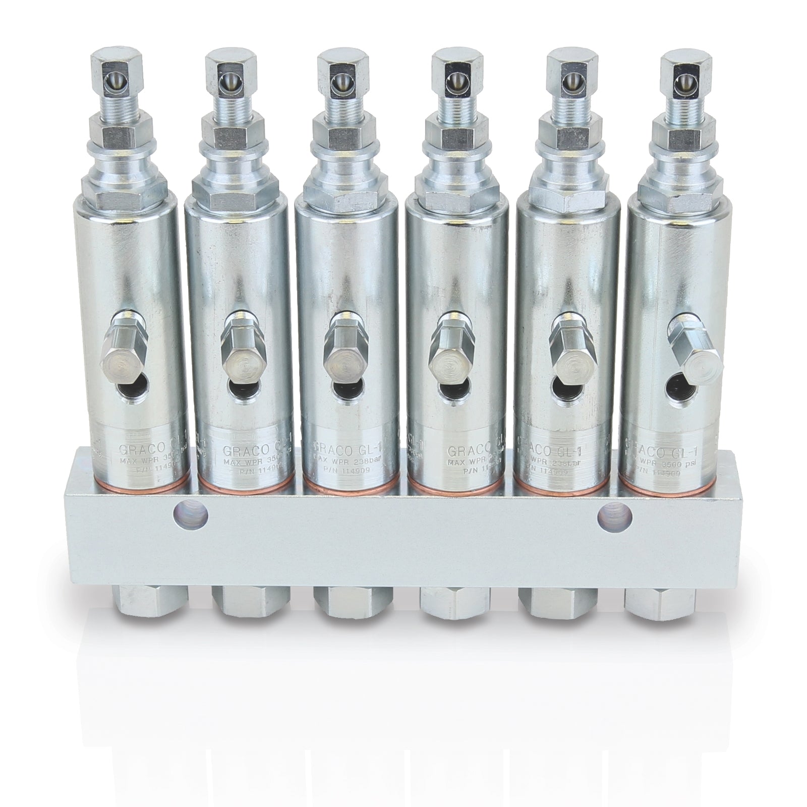 Graco 117206 GL-1 Grease Injectors - 6 Injectors and Manifold Innoflo Solutions