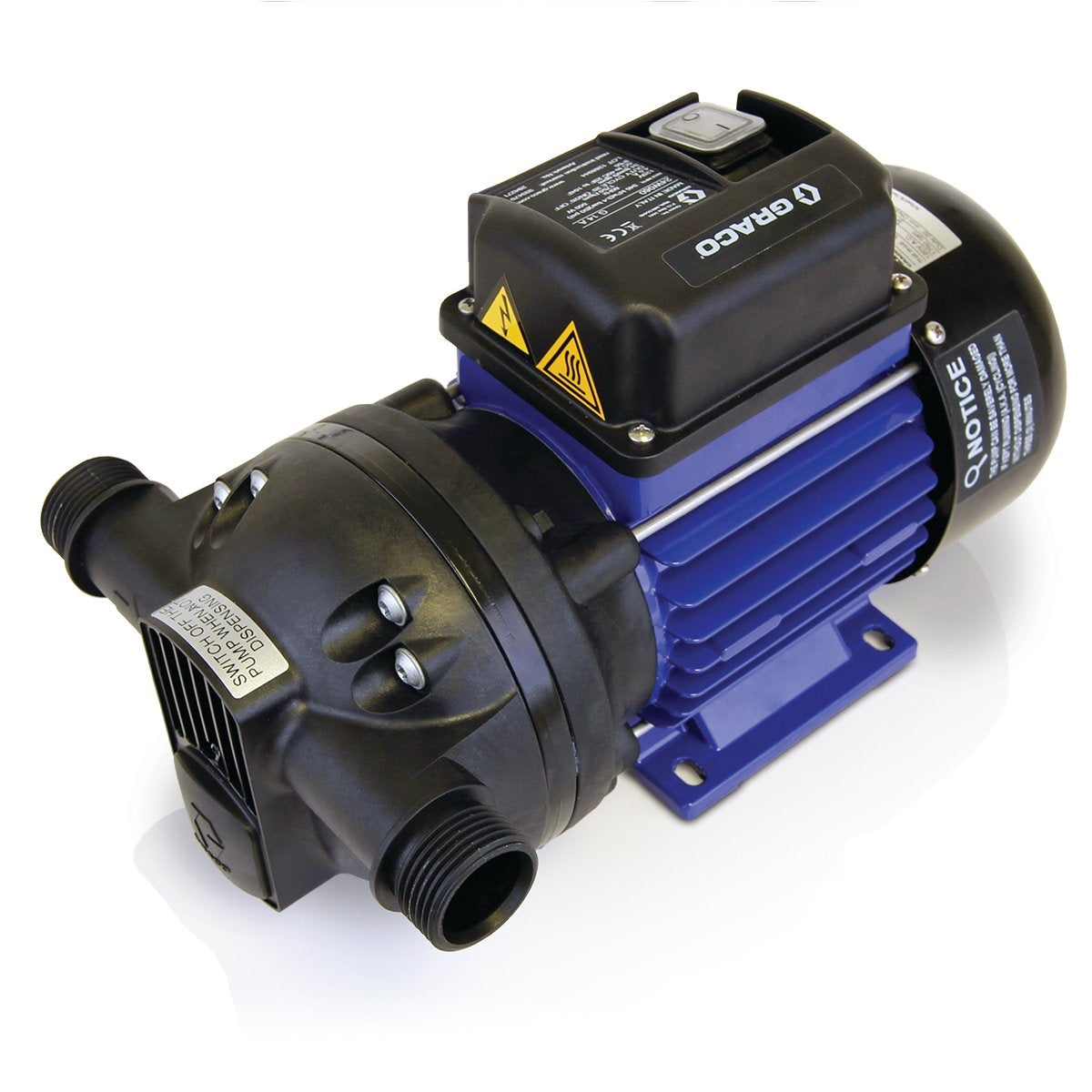 GRACO 120V AC LD™ Blue Electric Pump - 3/4 in. Barbed Hose Tail (Part No. 127642)