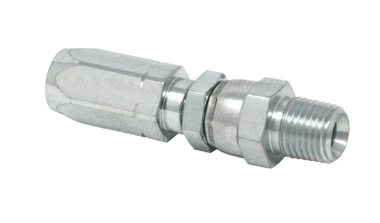 GRACO Field-Installable Swivel Hose End Fitting - 1/4 in. ID Hose, 1/4 NPT Male (Part No. 128564)