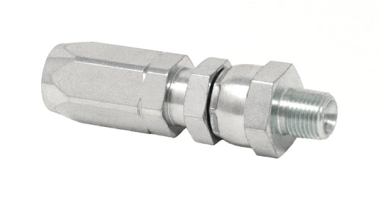 GRACO Field-Installable Swivel Hose End Fitting - 1/4 in. ID Hose, 1/8 NPT Male (Part No. 128565)