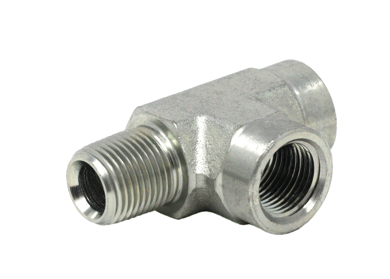 GRACO Male Run Tee - 3/8 in. NPT Male x (2) 3/8 in. NPT Female (Part No. 128568)