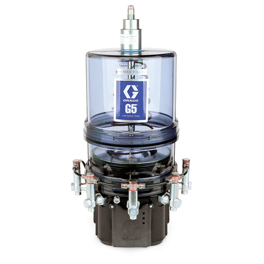 GRACO G5™ Pro Pump Assembly, 24 VDC, 8 Liter, AFSO, DIN Power and Alarm, Pressure Relief Valves, Return to Reservoir, Controller Cover (Part No. 134180)