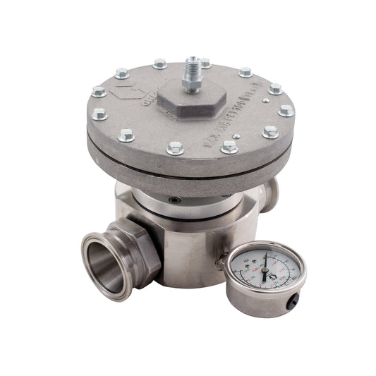 GRACO Pneumatic Back Pressure Regulator, 20 gpm (75 lpm), 300 psi (20.6 bar) max fluid pressure, 1-1/2 NPT (Part No. 288311)