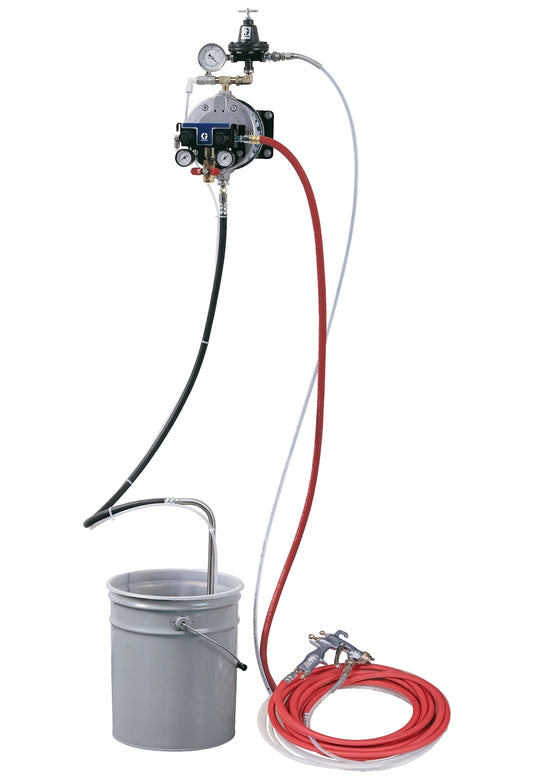 GRACO Triton Aluminum Spray Package, Wall, Air & Fluid Hoses, AirPro Conventional Gun .040 in (1.0 mm) Nozzle for Wood Applications (Part No. 289630)