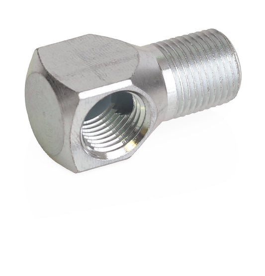GRACO 90° Street Elbow, 1/8 in Female x 1/8 in Male threads, Steel (Part No. 15K783)