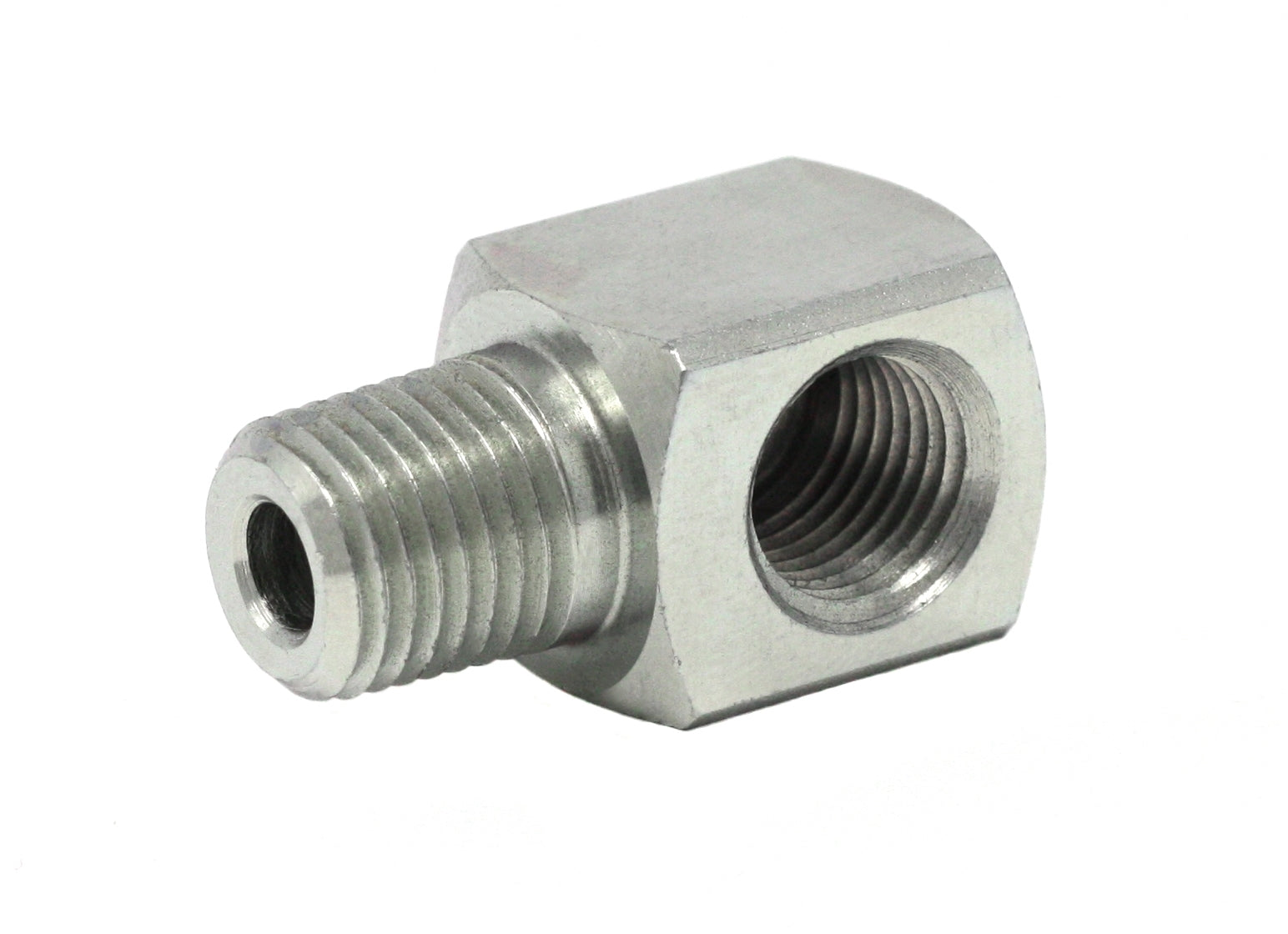 GRACO 90° Street Elbow Pipe Fitting, 1/4 Female x 1/4 Male Threads, Steel (Part No. 15M045)