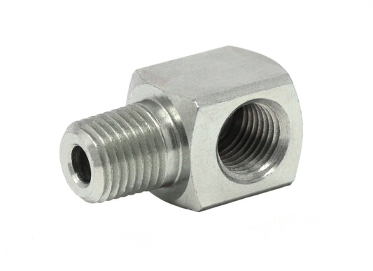 GRACO 90° Street Elbow Pipe Fitting, 1/4 Female x 1/4 Male Threads, Steel (Part No. 15M045)