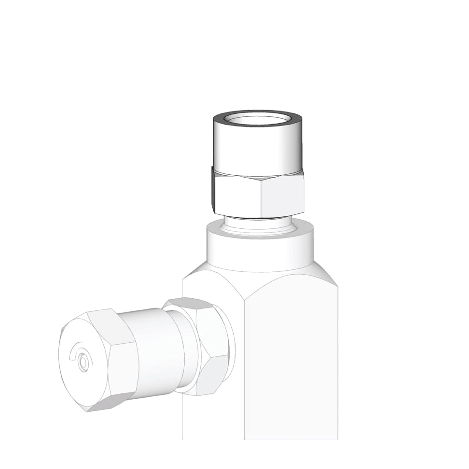 GRACO Outlet Fitting, 1/8 NPT(f) Outlet, Carbon Steel (Part No. 17B780)