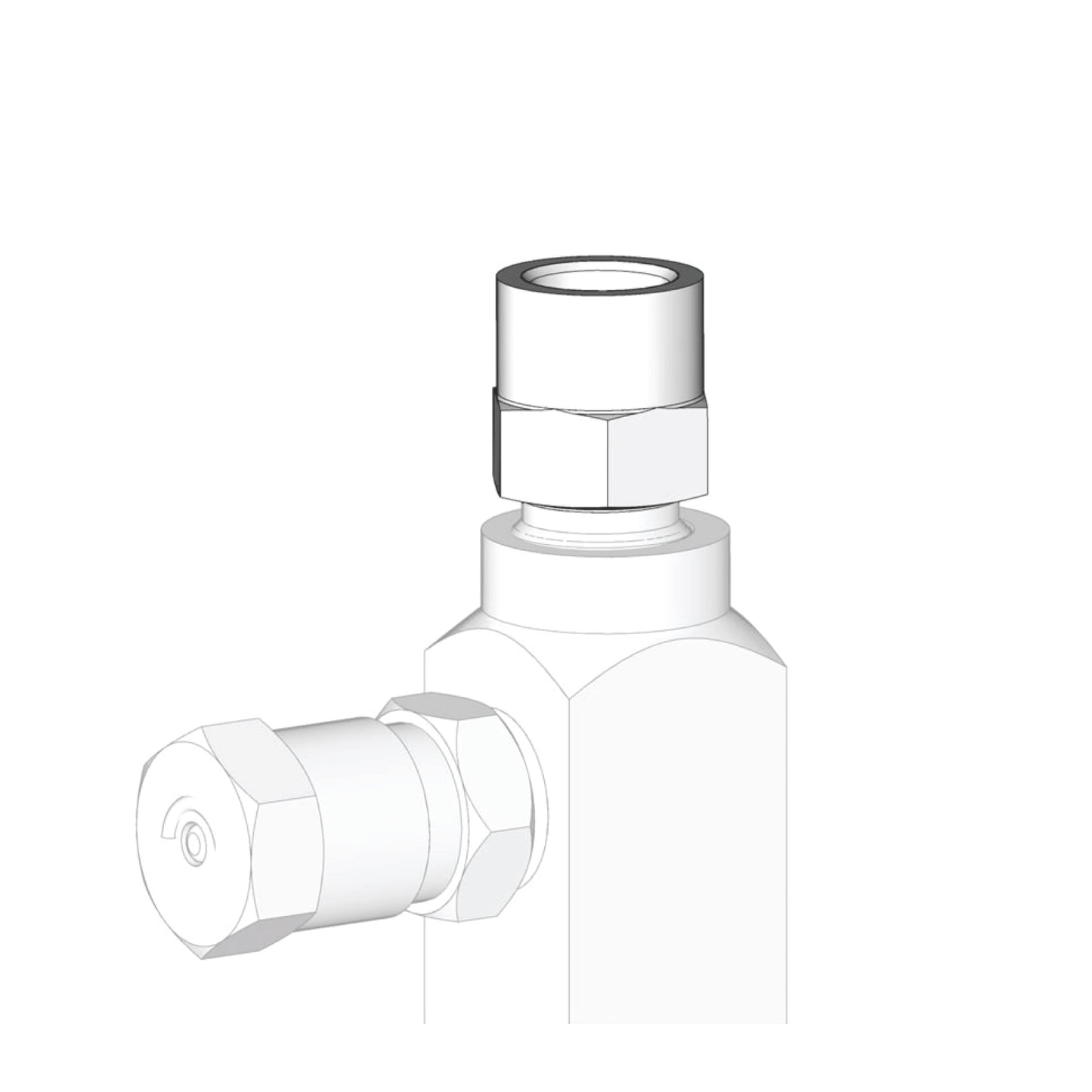 GRACO 1/8 NPT(f) Outlet Fitting, Stainless Steel (Part No. 17B781)