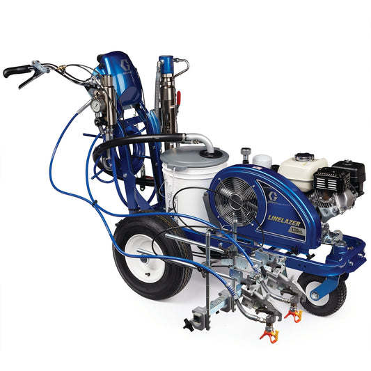 GRACO LineLazer 130HS Standard Series Gas Hydraulic Airless Line Striper, 2 Manual Guns (Part No. 17H448)