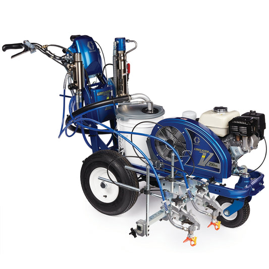 GRACO LineLazer V 200HS Standard Series Gas Hydraulic Airless Line Striper, 2 Manual Guns (Part No. 17H461)
