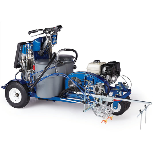 GRACO LineLazer V 250DC HP Automatic Series Self-Propelled Gas Hydraulic Airless Line Striper, 3 Auto Guns (Part No. 17H472)