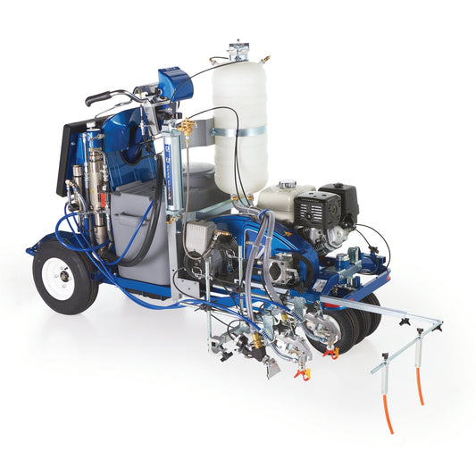GRACO LineLazer V 250SPS HP Reflective Series Self-Propelled Gas Hydraulic Airless Line Striper, 2 Auto Guns, 1 Tank (Part No. 17J951)