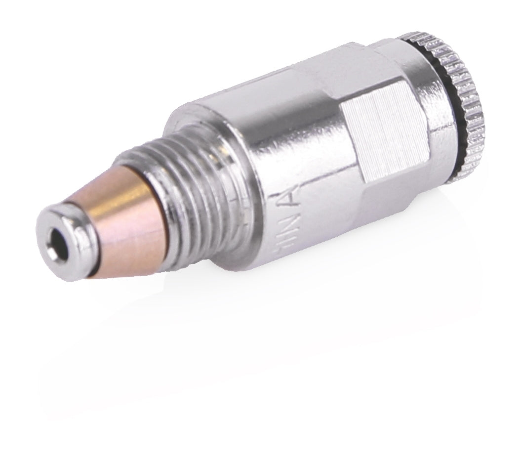 GRACO CSP Outlet Fitting - Nylon Tube Push-To-Connect Stud - 1/4 inch OD Tube x M10 with Check Valve, 625 psi (Part No. 17L440)