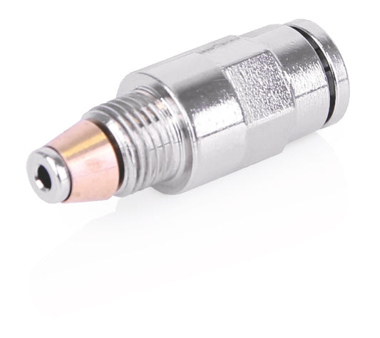 GRACO CSP Outlet Fitting - G-Lock Push-To-Connect Stud - 1/4 inch Hose Stud x M10 with Check Valve, 2000 psi (Part No. 17L441)