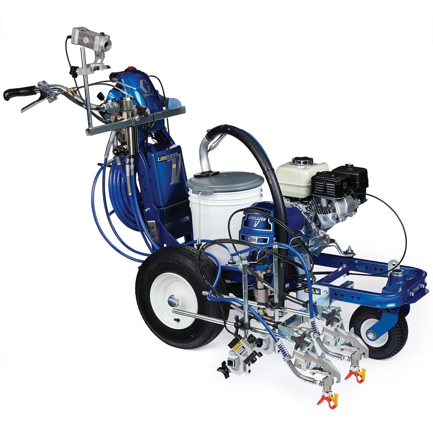 GRACO LineLazer V 3900 HP Automatic Series Gas Airless Line Striper, 2 Auto Guns, LazerGuide 2000 (Part No. 17U805)