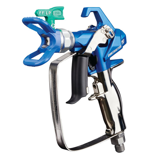GRACO Contractor PC Airless Spray Gun with RAC X FFLP 210 SwitchTip (Part No. 17Y470)