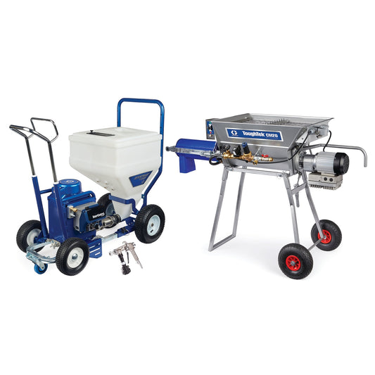 GRACO TexSpray T-MAX 6912 Electric Texture Sprayer, STX Gun, 100 ft Hose, Continuous Feed Mixer (Part No. 17Z703)
