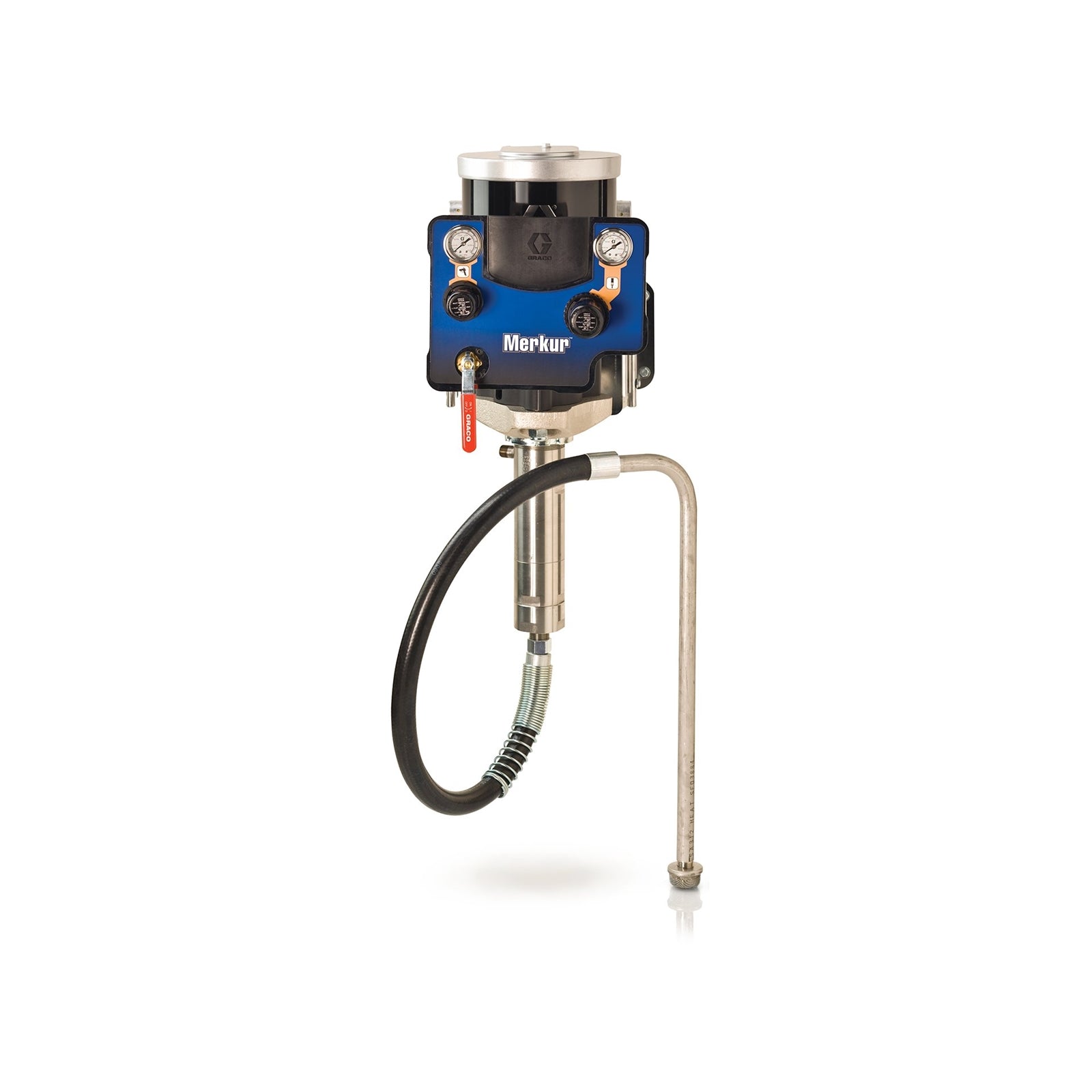 Graco G28W05 28:1 Merkur Airless Package, 2 gpm (7.5 lpm) fluid flow, Wall Mount, XTR5 Gun, Pump Air Controls, Gun Fluid Hose, and Filter Innoflo Solutions