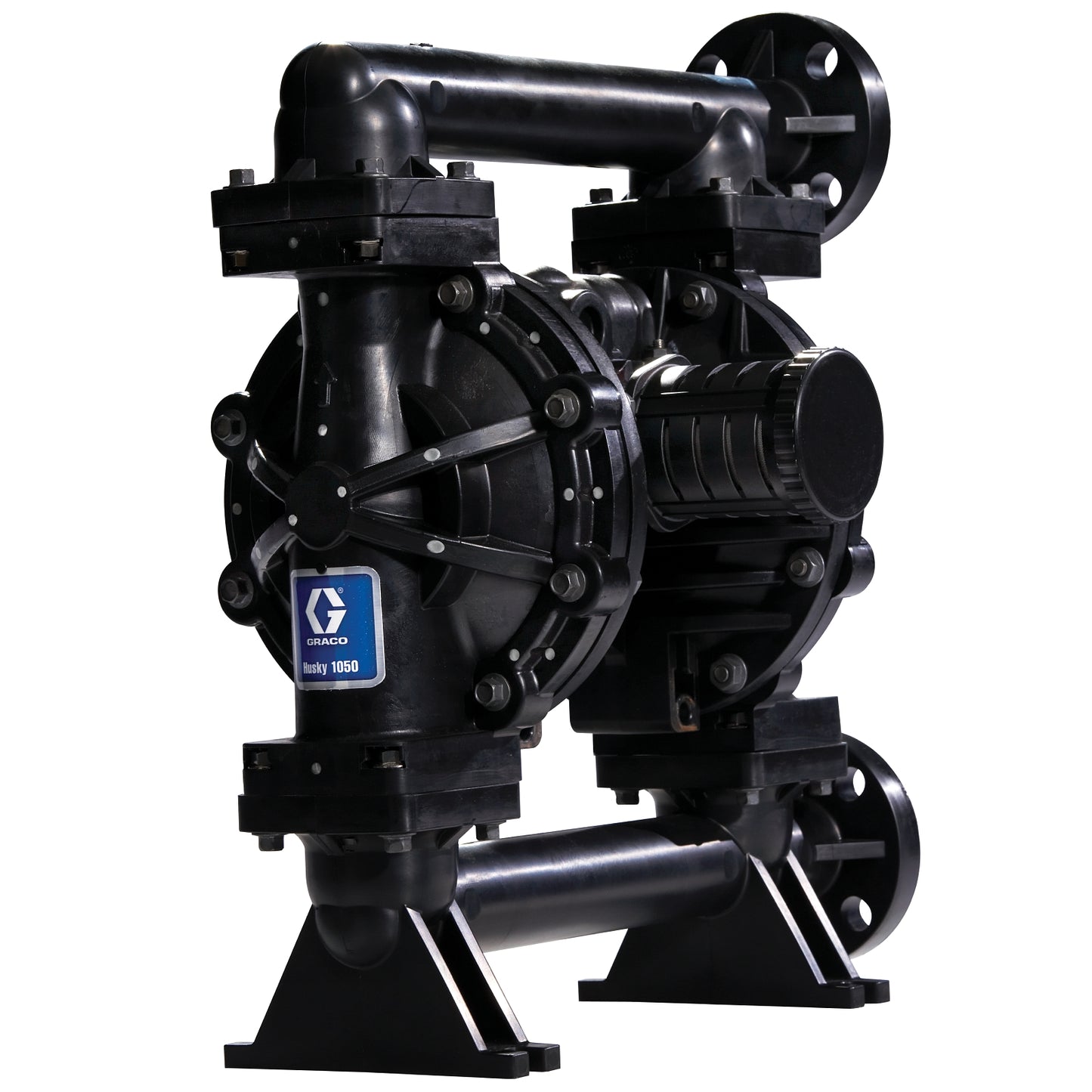GRACO Husky 1050 PVDF Pump, Center Flange, PP Center Section, FKM Seats, FKM Balls & FKM Diaphragm (Part No. 649389)