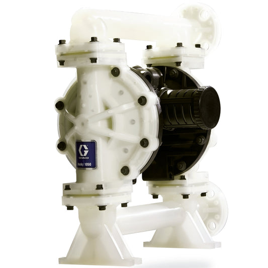 Graco 649034 Husky 1050 Polypropylene (Npt) Pump, End Flange, Polypropylene Center Section, Polypropylene Seats, Ptfe Balls & Ptfe Diaphragm Innoflo Solutions