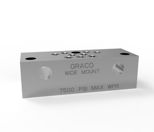 GRACO Manzel® MHH Wide Mount Divider Valve End Block (Part No. 18C435)
