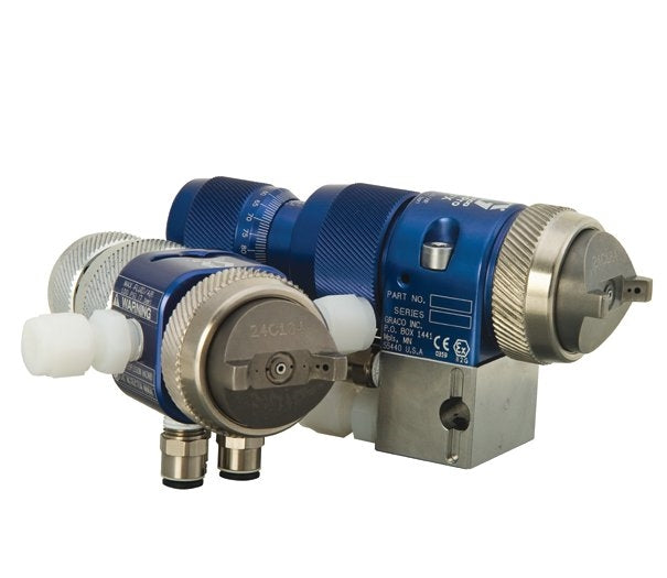 GRACO AirPro EFX Auto Air Spray Gun with Manifold, LVMP, 0.059 inch (1.5 mm) Nozzle, Carbide Tip, Ultra Precision Fluid Adjust Knob (Part No. 24B874)