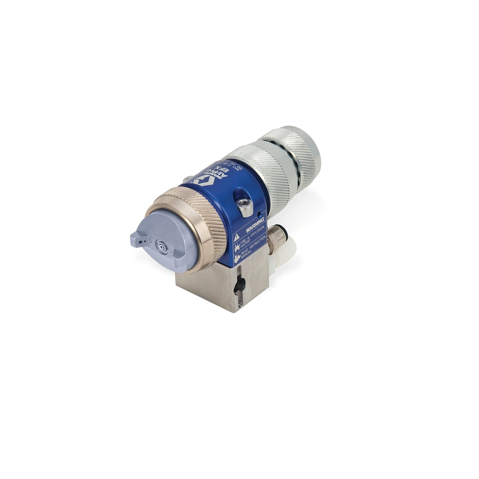 GRACO AirPro EFX Auto Air Spray Gun with Manifold, Conventional, 0.051 inch (1.3 mm) Nozzle, SST Tip, Indexing Fluid Adjust Knob (Part No. 24B860)