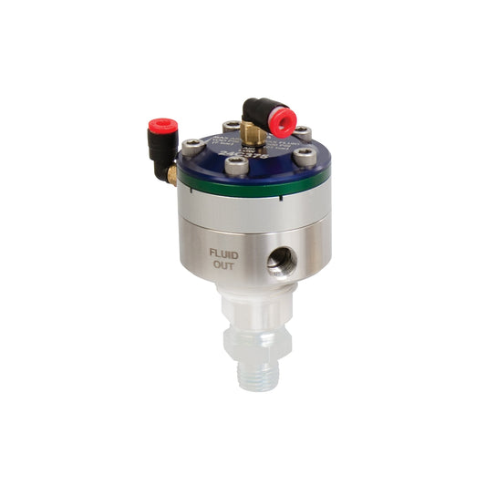 GRACO 1:2 Precision Flow Fluid Pressure Regulator, 50 psi (3.4 bar) max pressure, green ratio spacer (Part No. 24E471)