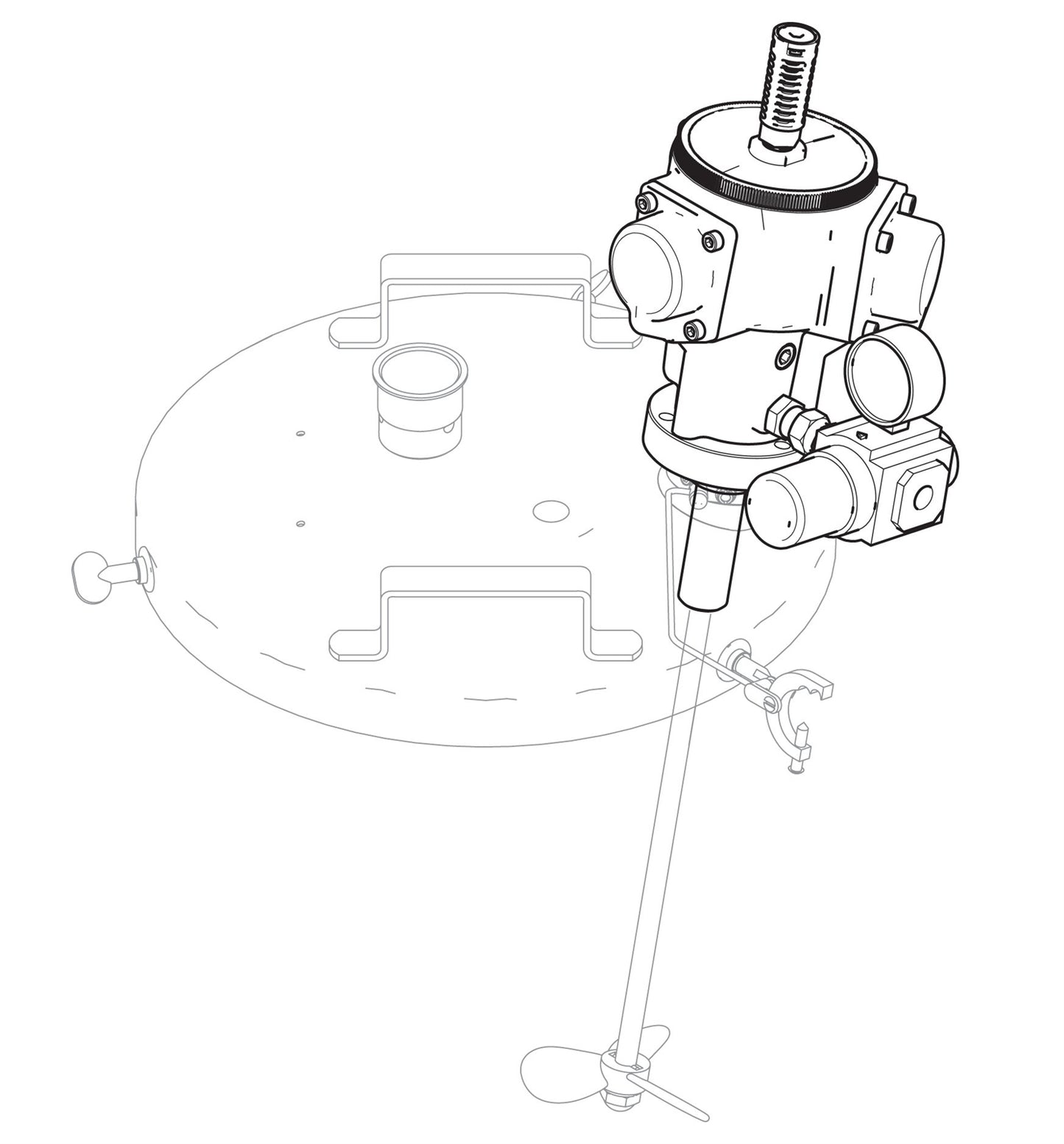 GRACO Radial Piston Air Motor Retrofit Kit for 5 Gallon (18 L) or 10 Gallon (38 L) Pail Agitators (Part No. 19Y592)
