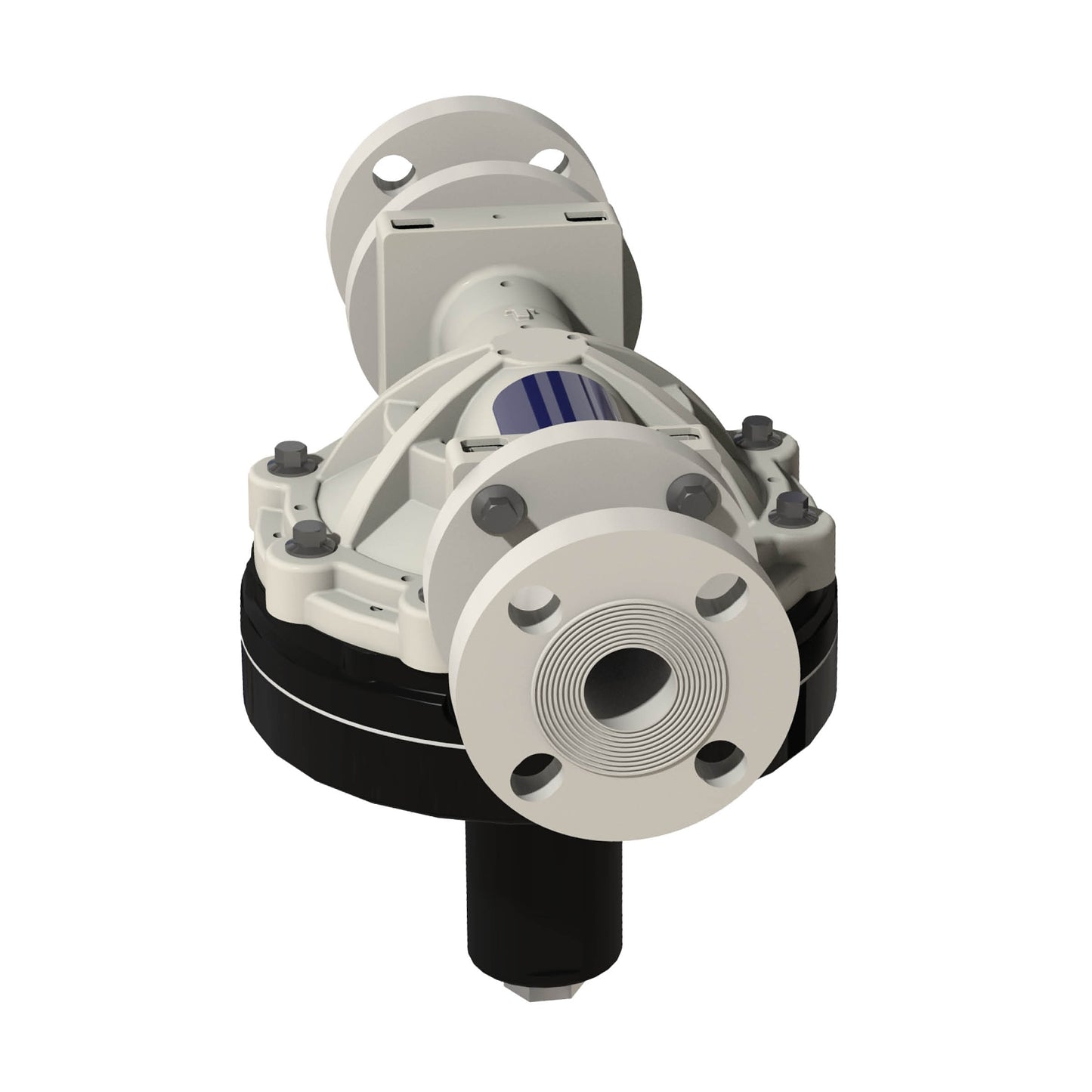 GRACO 1 in. (25.4 mm) i-Series Polypropylene Pulsation Dampener with PP Seats and BN Diaphragm (Part No. 2000463)