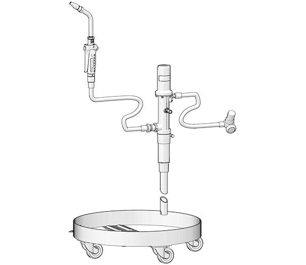 GRACO Fast-Ball 100 Pump Mobile Oil Dolly Package (Part No. 2000727)
