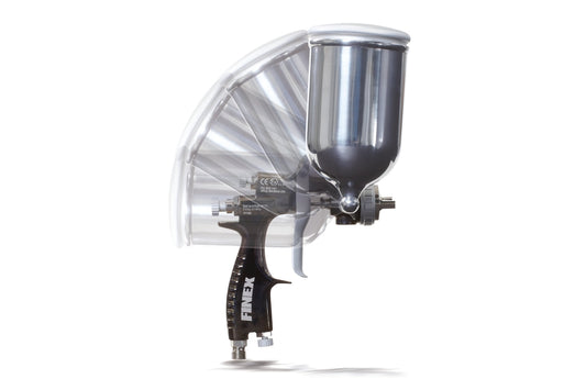 GRACO Finex Air Spray Gravity Feed Side Cup Gun, Conventional, 0.039 in (1.0 mm) Needle/Nozzle Size (Part No. 24J601)