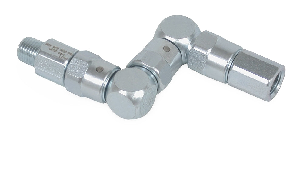GRACO Zinc Plated Steel Z-Swivel 1/4-18 NPT (Part No. 202577)