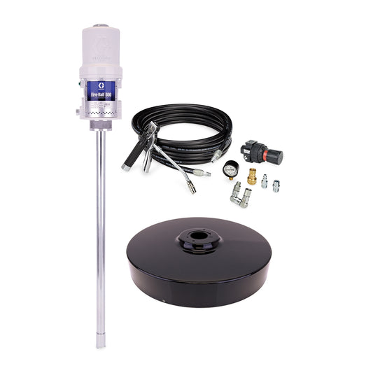 GRACO Fire-Ball® 300 Series 15:1 400 lb. (181 kg) Grease Pump - Stationary Pail Dispenser Package (Part No. 220171)