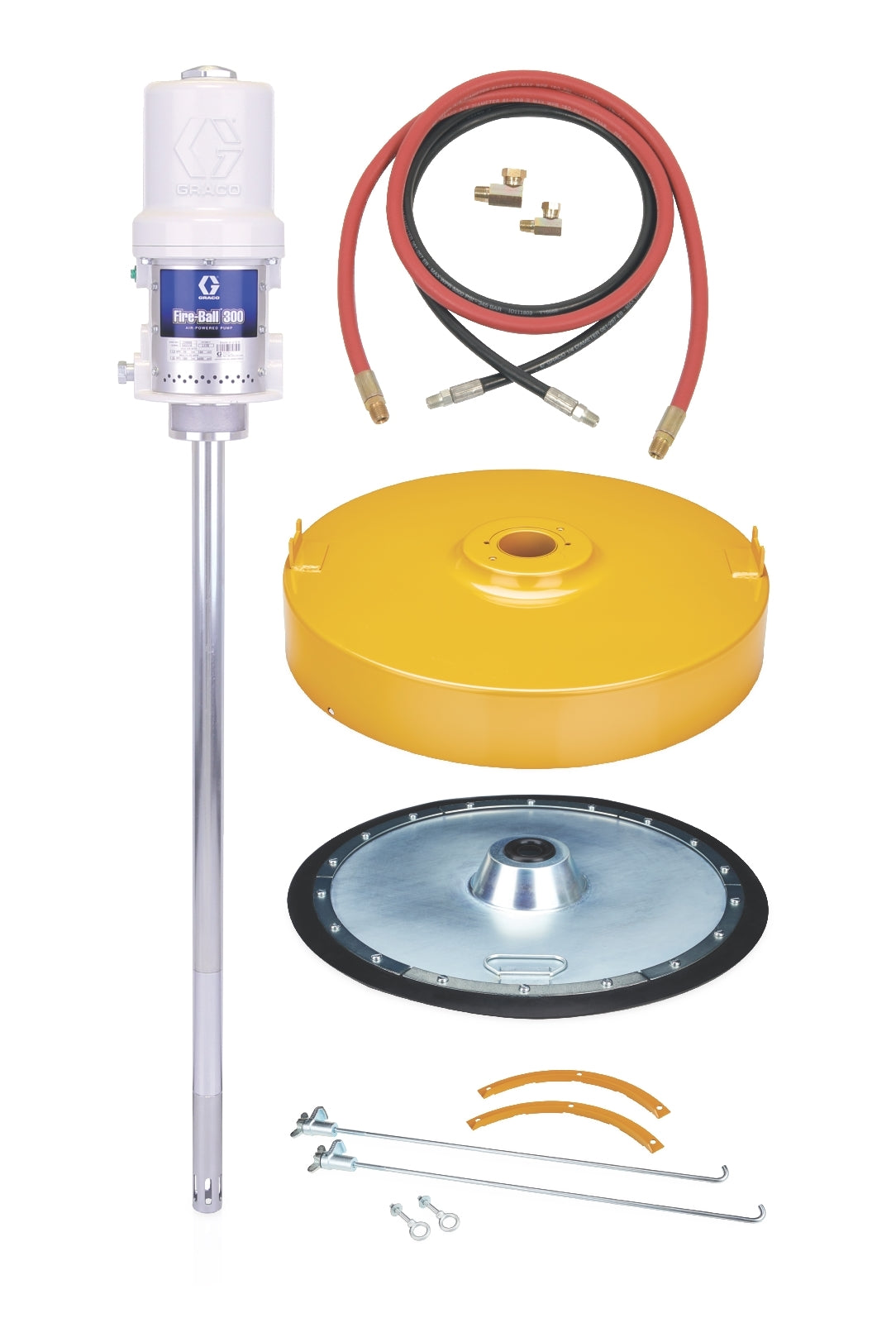 GRACO Fire-Ball® 300 Series 50:1b 400 lb. (181 kg) Grease Pump - Lube Truck Package (Part No. 222071)