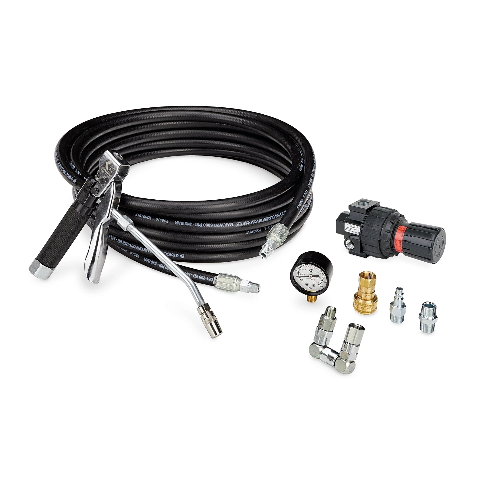 GRACO Dispense Kit for Fire-Ball® 300 15:1 Grease Pump Packages – 25 ft (7.6 m) Hose (Part No. 222081)