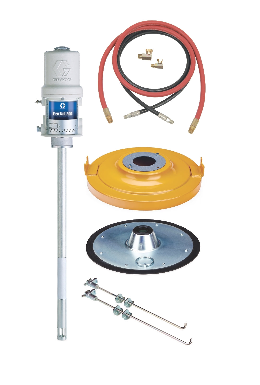 GRACO Fire-Ball® 300 Series 50:1 120 lb. (54 kg) Grease Pump - Lube Truck Package (Part No. 222085)
