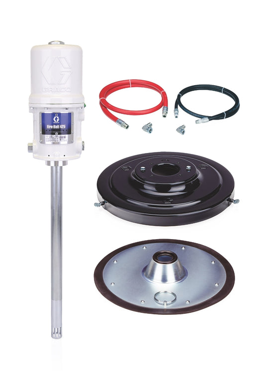 GRACO Fire-Ball® 425 50:1 120 lb. (55 kg) Grease Pump - Stationary Supply Package (Part No. 223108)