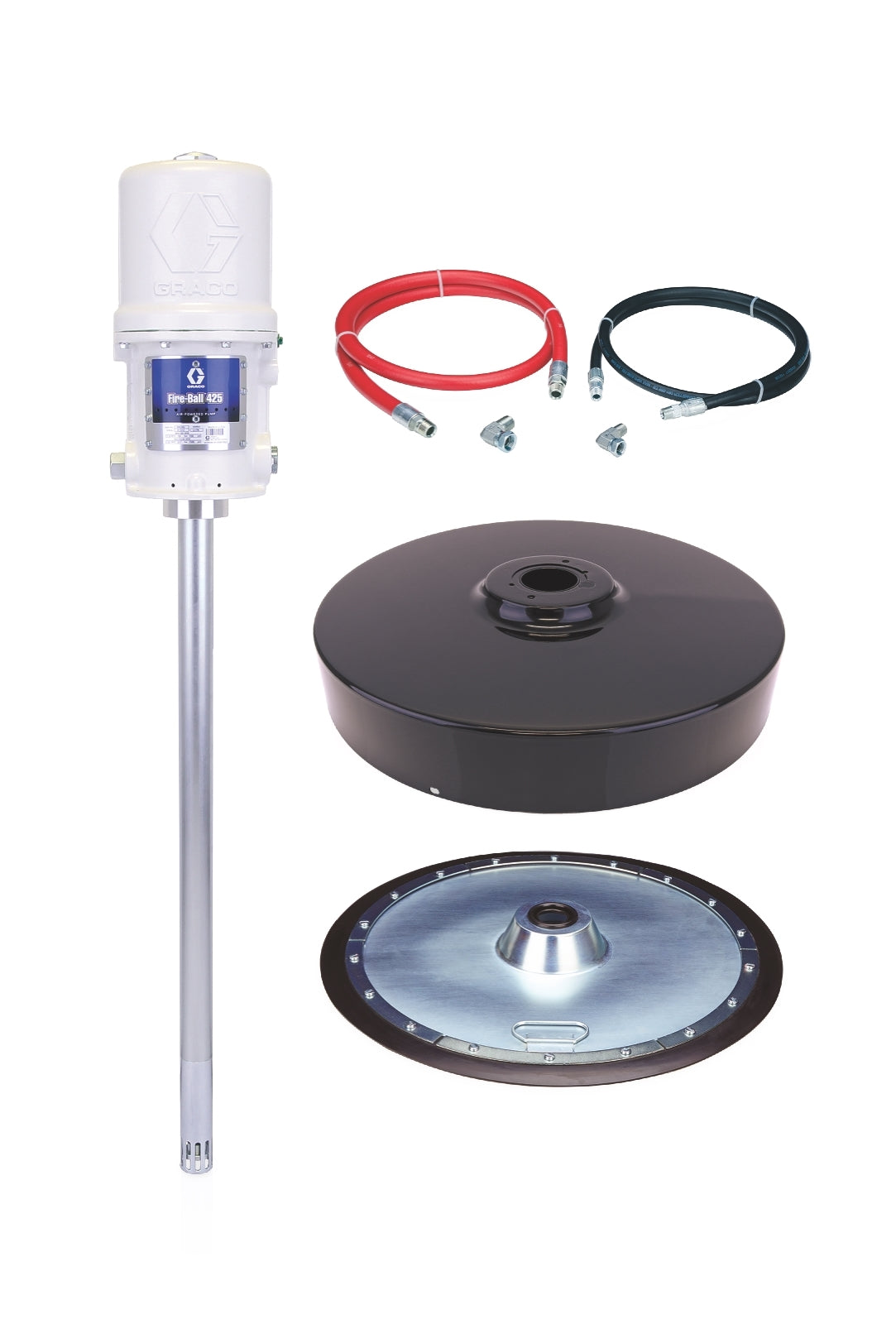 GRACO Fire-Ball® 425 Series 50:1 400 lb. (181 kg) Grease Pump - Stationary Supply Package (Part No. 225781)