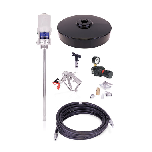 GRACO Fire-Ball® 300 Series 15:1 Undercoating 400 lb. (181 kg) Pump - Stationary Package (Part No. 226269)