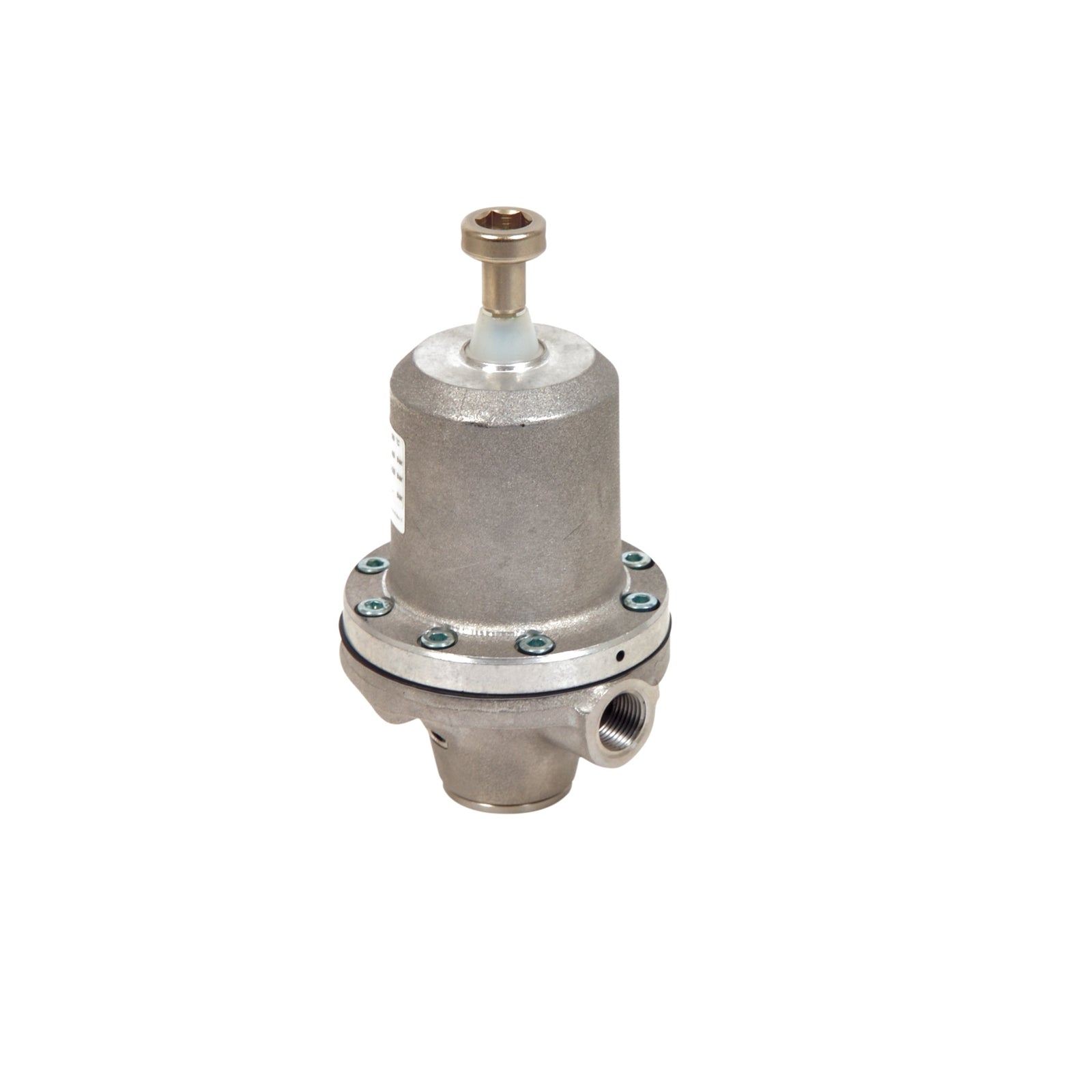 GRACO Low Pressure Fluid Regulator, 580 Max psi, 15-290 psi Range, 7.0 GPM, SST, Spring Type, 3/8 (f) x 3/8 (f), 1/8 in BSPP Port (Part No. 234263)