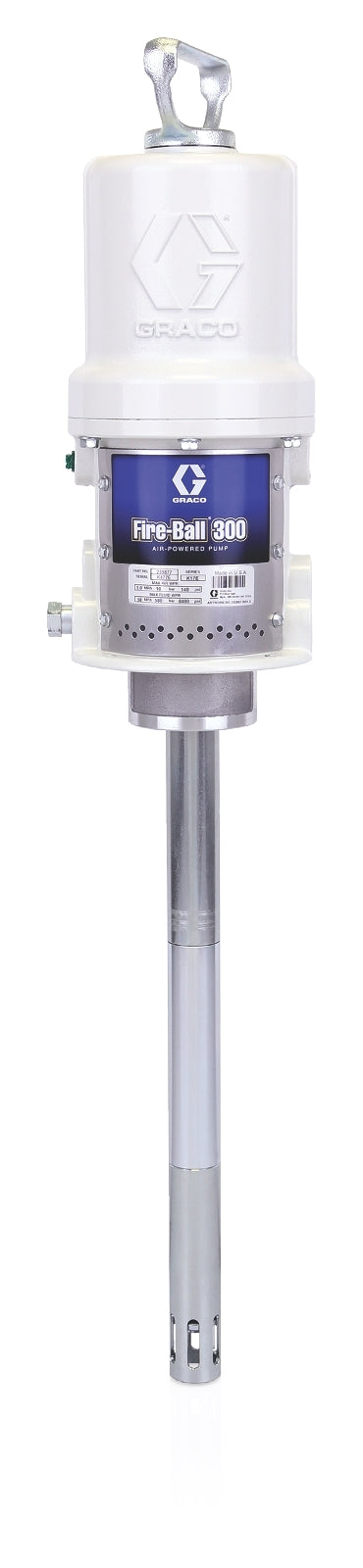 GRACO Fire-Ball® 300 Series 50:1 35 or 70 lb (16 or 32 kg) Pail Grease Pump (Part No. 239877)