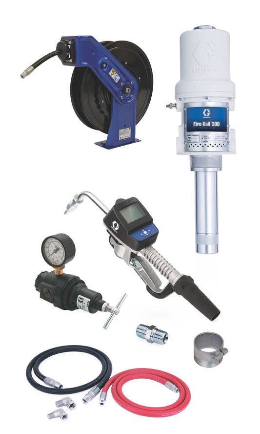 GRACO Fire-Ball® 300 Series 5:1 Oil Bulk Oil Dispensing Pump Package (Part No. 244038)