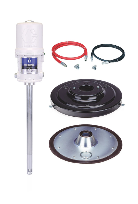 GRACO Fire-Ball® 425 Series 75:1 120 lb. (54 kg) 1/2 in. x 6 ft. Grease Pump Stationary Cover-Mount Package (Part No. 244635)