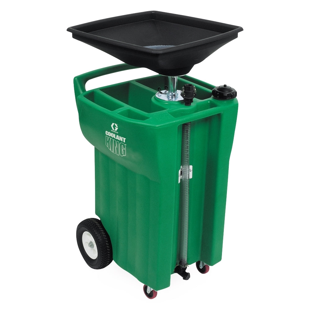 GRACO Coolant King 25 gal (95 l) Used-Antifreeze Receiver with Used-Filter Tray, Tool Holders, Sight Gauge (Part No. 248632)