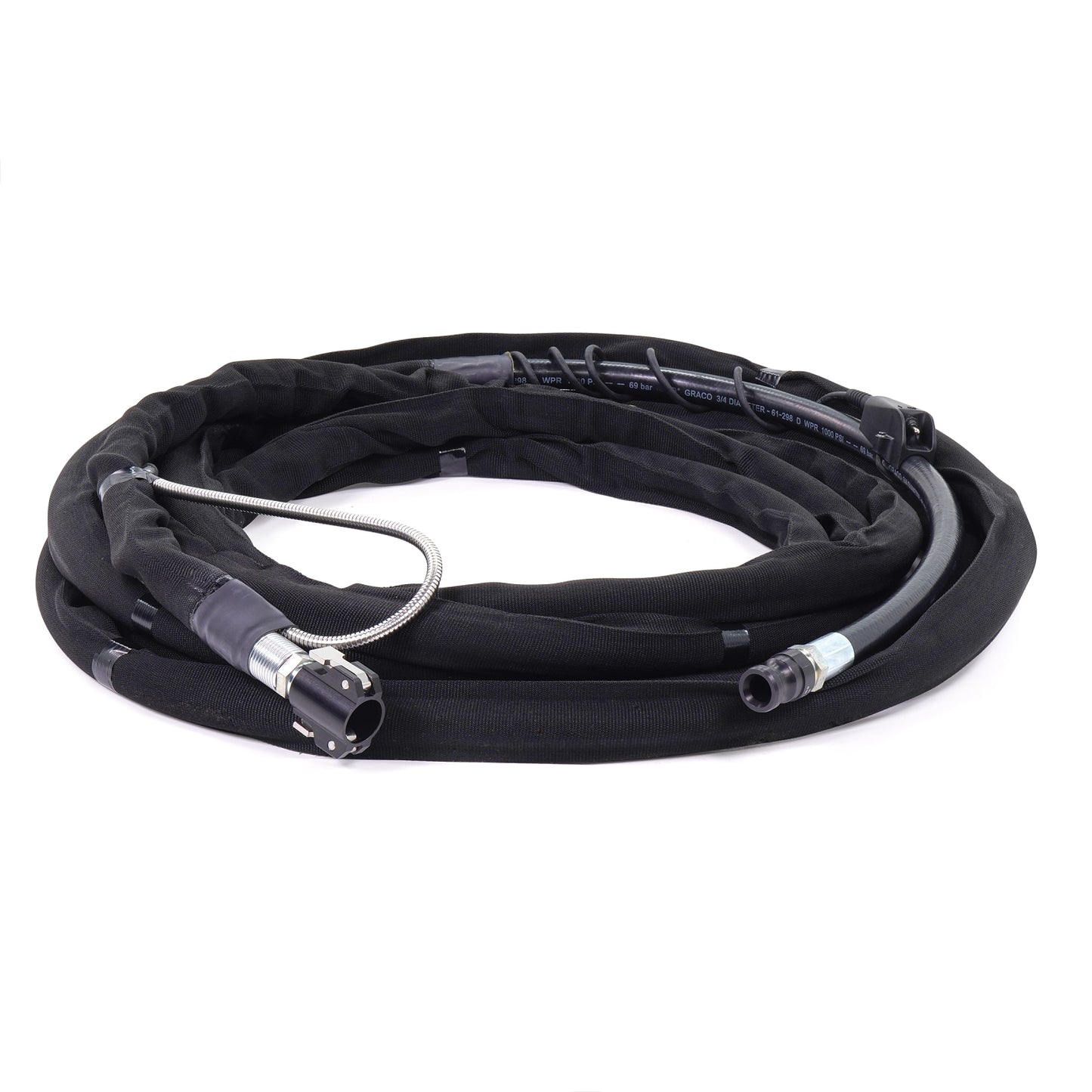 GRACO Coupled Fluid Hose, 3/4" x 50' (Part No. 24B300)